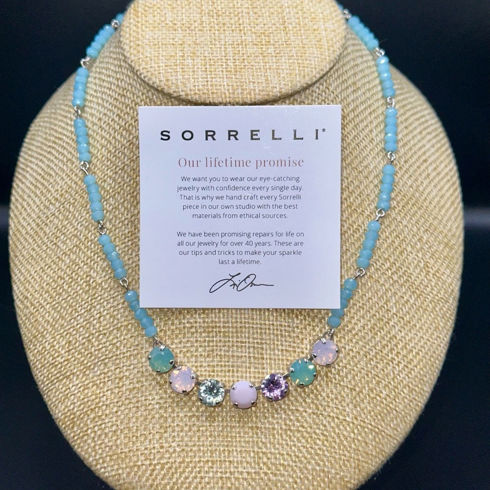 Sorrelli Pastel Blue and Lavender Necklace